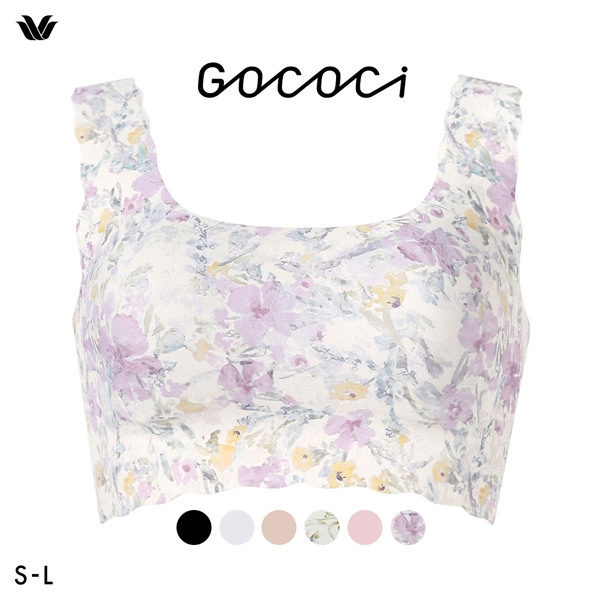 ワコール Wacoal ゴコチ GOCOCi CGG535 ラクに美胸キープ ブラジャー ノンワイヤー シームレス ナイロン フラット SML 単品