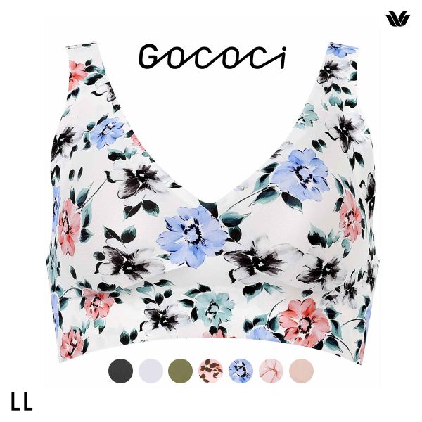 ワコール Wacoal ゴコチ GOCOCi CGG536 ラクに美胸キープ シームレス ノンワイヤーブラ Vネック LL フラット 無縫製 ワイヤレスブラ ブラジャー