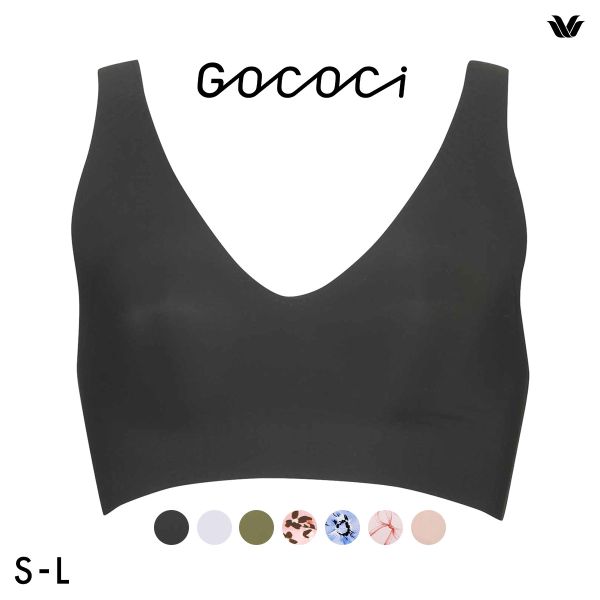 ワコール Wacoal ゴコチ GOCOCi CGG536 ラクに美胸キープ シームレス ノンワイヤーブラ Vネック ML フラット 無縫製 ワイヤレスブラ ブラジャー