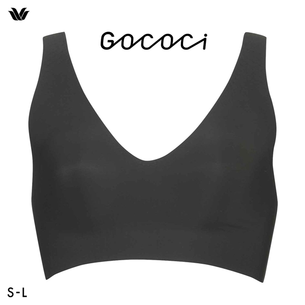 ワコール Wacoal ゴコチ GOCOCi CGG536 ラクに美胸キープ シームレス ノンワイヤーブラ Vネック ML フラット 無縫製 ワイヤレスブラ ブラジャー