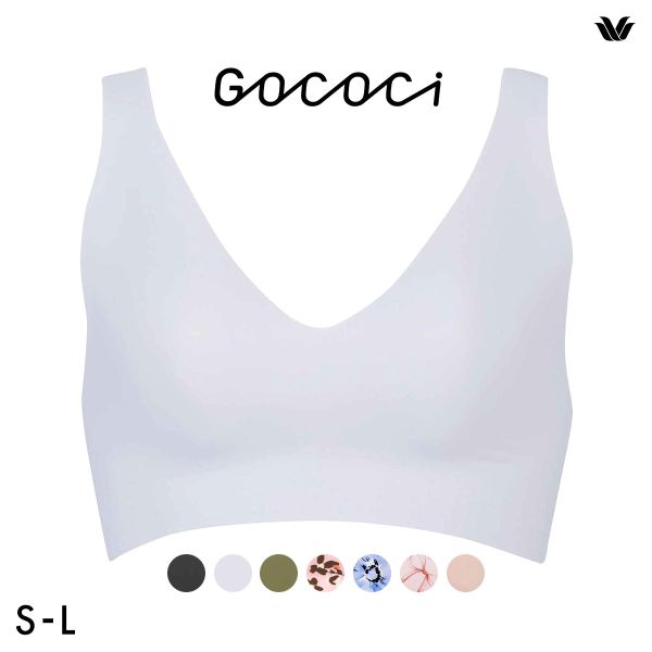 ワコール Wacoal ゴコチ GOCOCi CGG536 ラクに美胸キープ シームレス ノンワイヤーブラ Vネック ML フラット 無縫製 ワイヤレスブラ ブラジャー