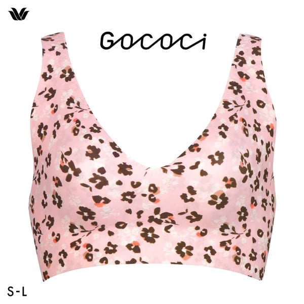 ワコール Wacoal ゴコチ GOCOCi CGG536 ラクに美胸キープ シームレス ノンワイヤーブラ Vネック ML フラット 無縫製 ワイヤレスブラ ブラジャー