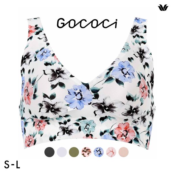 ワコール Wacoal ゴコチ GOCOCi CGG536 ラクに美胸キープ シームレス ノンワイヤーブラ Vネック ML フラット 無縫製 ワイヤレスブラ ブラジャー