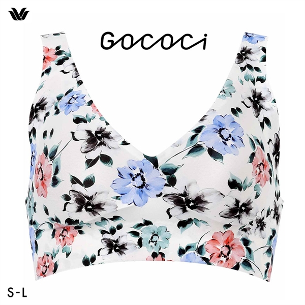 ワコール Wacoal ゴコチ GOCOCi CGG536 ラクに美胸キープ シームレス ノンワイヤーブラ Vネック ML フラット 無縫製 ワイヤレスブラ ブラジャー