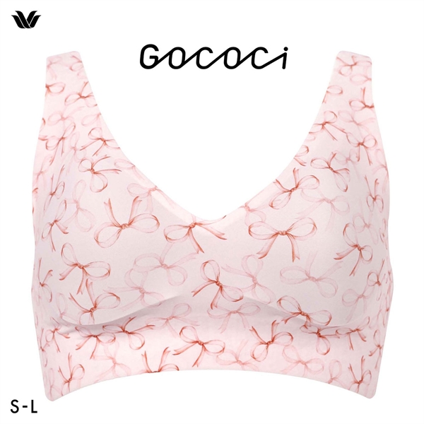 ワコール Wacoal ゴコチ GOCOCi CGG536 ラクに美胸キープ シームレス ノンワイヤーブラ Vネック ML フラット 無縫製 ワイヤレスブラ ブラジャー