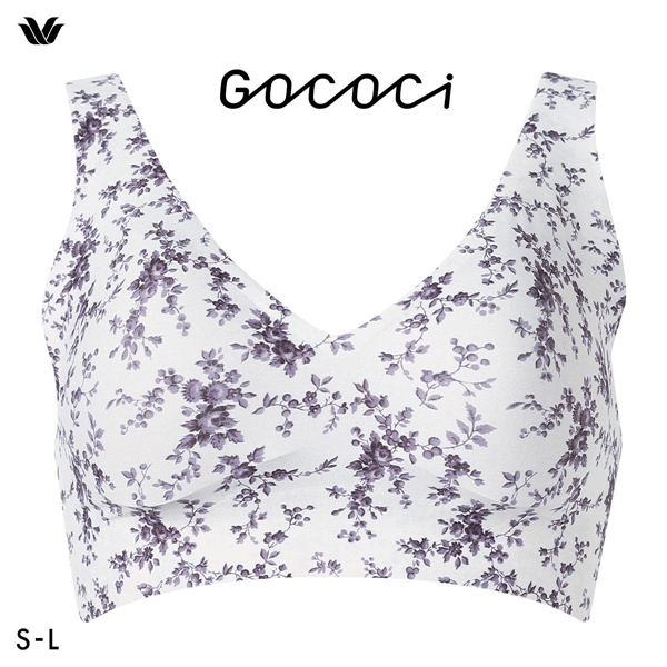 ワコール Wacoal ゴコチ GOCOCi CGG536 ラクに美胸キープ シームレス ノンワイヤーブラ Vネック ML フラット 無縫製 ワイヤレスブラ ブラジャー