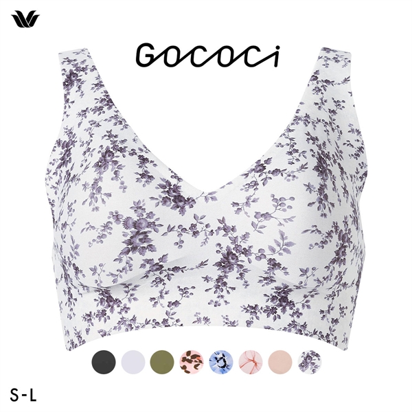 ワコール Wacoal ゴコチ GOCOCi CGG536 ラクに美胸キープ シームレス ノンワイヤーブラ Vネック ML フラット 無縫製 ワイヤレスブラ ブラジャー