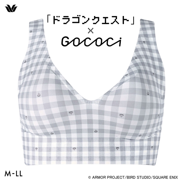 ワコール 「ドラゴンクエスト」×GOCOCi ゴコチ シームレス ノンワイヤーブラ プリント CGG538 MLLL ブラジャー Wacoal GOCOCi