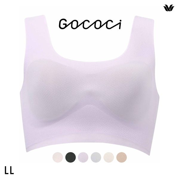 ワコール Wacoal 涼感ゴコチ GOCOCi 涼感 CGG571 ラクに美胸キープ シームレス ノンワイヤーブラ フラット ワイヤレスブラ LL