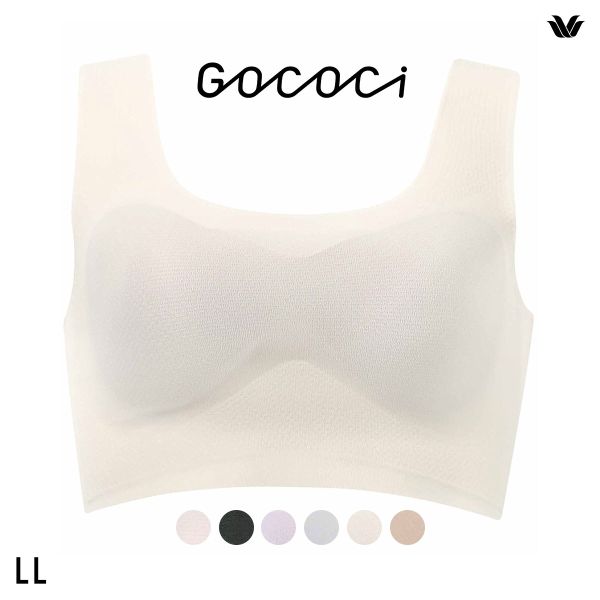 ワコール Wacoal 涼感ゴコチ GOCOCi 涼感 CGG571 ラクに美胸キープ シームレス ノンワイヤーブラ フラット ワイヤレスブラ LL