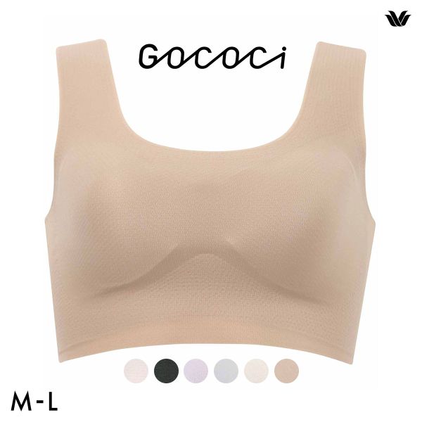 ワコール Wacoal 涼感ゴコチ GOCOCi 涼感 CGG571 ラクに美胸キープ シームレス ノンワイヤーブラ フラット ワイヤレスブラ ML