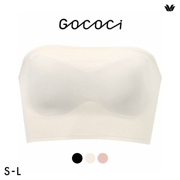 ワコール ゴコチ CGG583 ブラジャー ノンワイヤー ストラップレス SML シームレス 無縫製 Wacoal GOCOCi