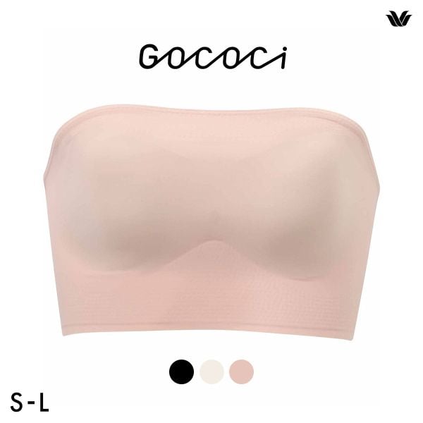 ワコール ゴコチ CGG583 ブラジャー ノンワイヤー ストラップレス SML シームレス 無縫製 Wacoal GOCOCi