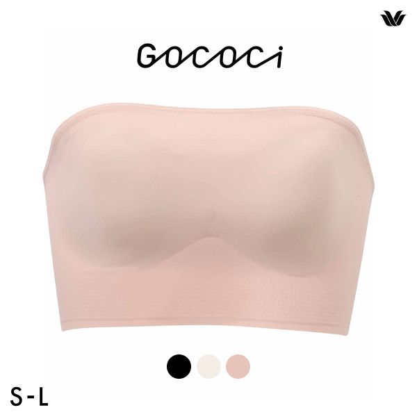 ワコール ゴコチ CGG583 ブラジャー ノンワイヤー ストラップレス SML シームレス 無縫製 Wacoal GOCOCi