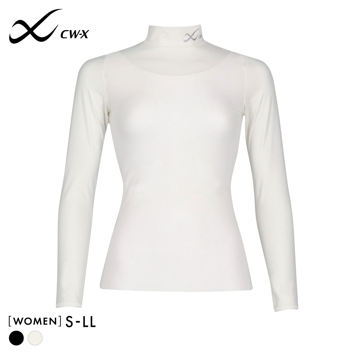 ワコール シーダブリューエックス CW-X WOMENS シアーメッシュトップス ハイネック 長袖 トップス CHY069 Wacoal(IV-アイボリー-S)