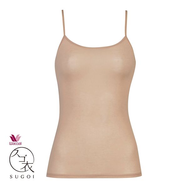ワコール Wacoal スゴ衣 薄い、軽い、涼しい キャミソール インナー 薄手 吸汗速乾 LL