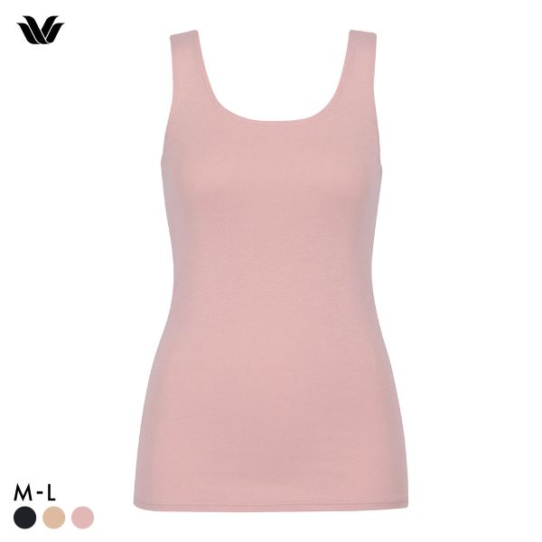 ワコール WACOALコットン ふんわりあったかタイプ Uネック ノースリーブ ML インナー 保温 Wacoal