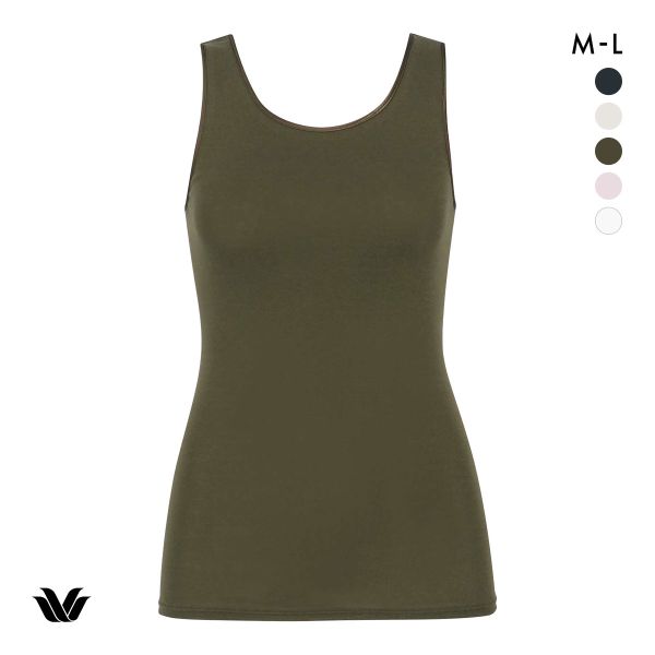 ワコール WACOALコットン オーガニックコットン100％ Uネック ノースリーブ インナー ニットトップ ML Wacoal