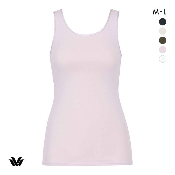 ワコール WACOALコットン オーガニックコットン100％ Uネック ノースリーブ インナー ニットトップ ML Wacoal