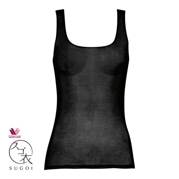 ワコール Wacoal スゴ衣 薄い、軽い、涼しい ノースリーブ タンクトップ インナー 薄手 吸汗速乾 LL