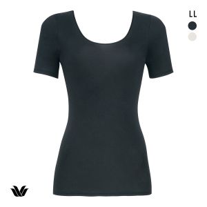 ワコール WACOALコットン オーガニックコットン100％ Uネック 3分袖インナー ニットトップ 半袖 LL Wacoal