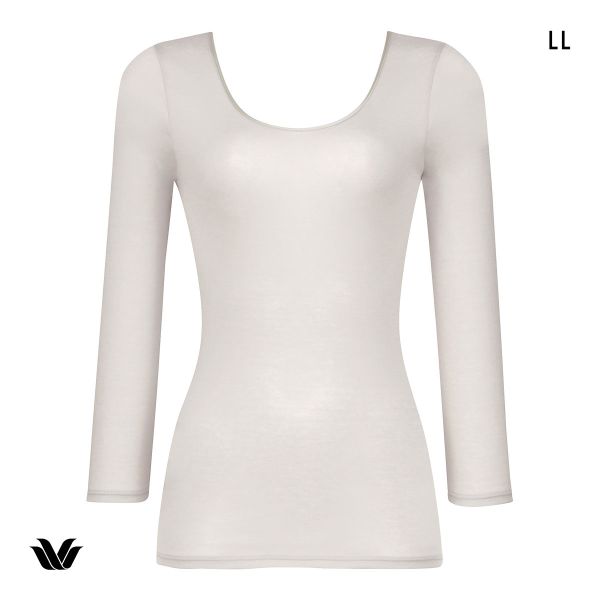 ワコール WACOALコットン オーガニックコットン100％ インナー Uネック 8分袖 ニットトップ 長袖 LL Wacoal
