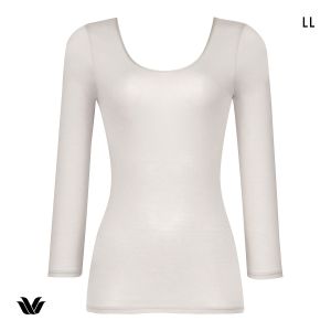 ワコール WACOALコットン オーガニックコットン100％ インナー Uネック 8分袖 ニットトップ 長袖 LL Wacoal