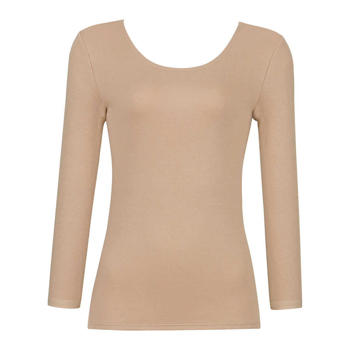 ワコール Wacoal スゴ衣 綿100％ 極暖 インナー 八分袖 肌側起毛 保温 吸湿発熱 あったか ML(BE-ベージュ-M)