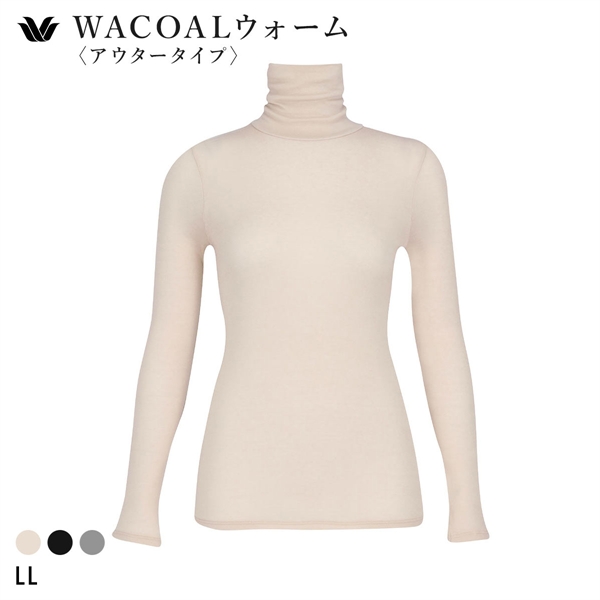 ワコール WACOALウォーム アウタータイプ フルスリーブ 長袖 ハイネック ML あったかインナー CLD732 32G 保温 冬用 レディース Wacoal