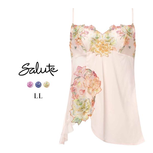 ワコール サルート 21グループ 21G キャミソール LL スリップ ランジェリー バックスリット Wacoal Salute CTJ221 25AW先行コア