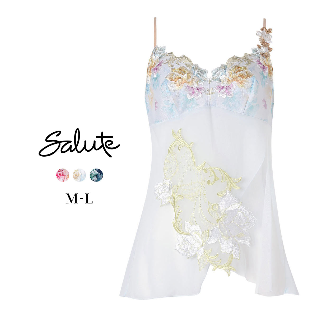 ワコール サルート 26グループ 26G キャミソール ランジェリー ML Wacoal Salute CTJ226 25AWシーズン(SX-サックス-M)