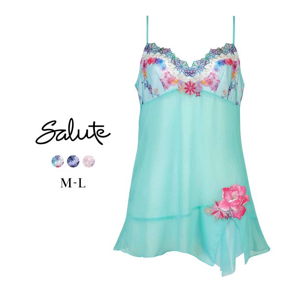 ワコール サルート 50グループ 50G キャミソール ML スリップ ランジェリー Wacoal Salute CTJ250 25SS先行コア