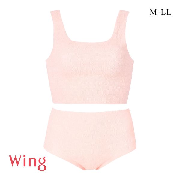 ワコール ウイング AnyAnyインナー ブラ＆ショーツセット 使いきりインナー 1セット ハーフトップ1枚+ショーツ1枚 Wacoal Wing