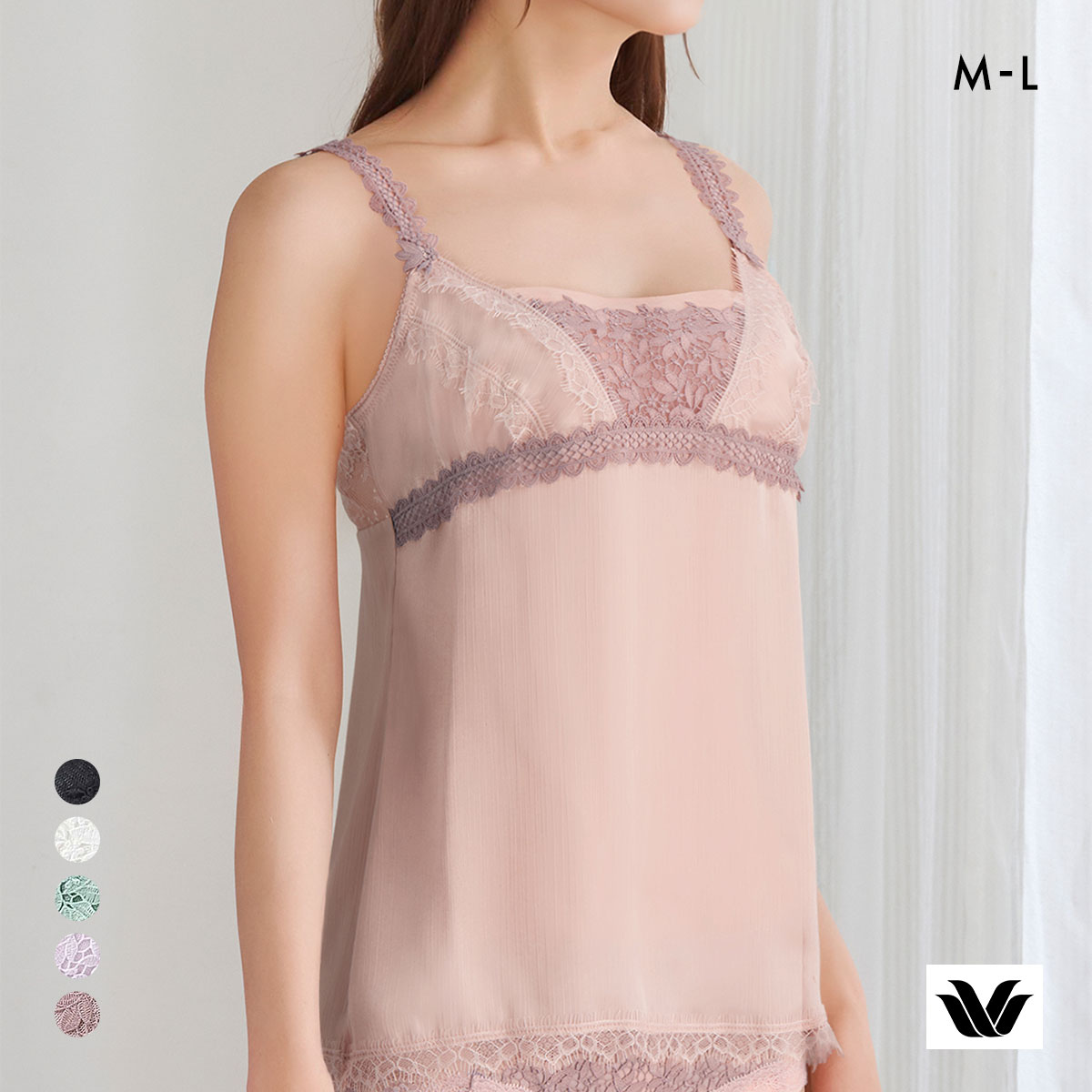 ワコール プレミアム 18series BXD018 BXD418 BXD718 CXD218 18G キャミソール インナー ML レディース(POC-ピンクオークル-M)