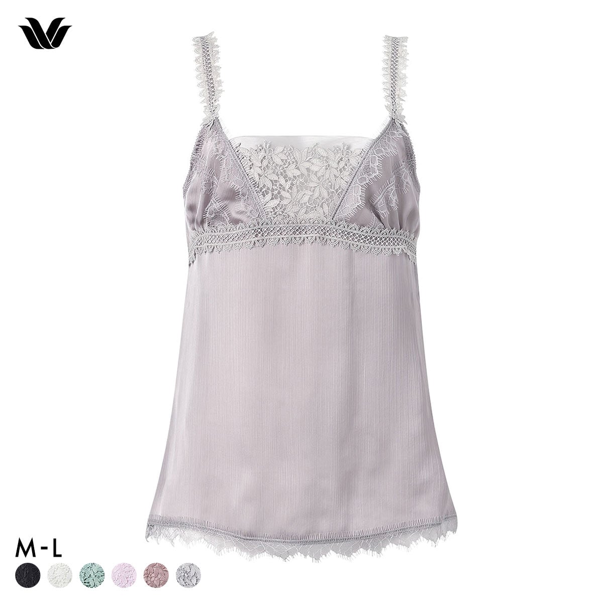 ワコール プレミアム 18series BXD018 BXD418 BXD718 CXD218 18G キャミソール インナー ML レディース(GY-グレー-M)