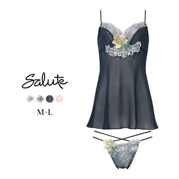 ワコール サルート 13グループ 13G セットアップ ML キャミソール Tバックショーツ ランジェリー Wacoal Salute DTJ213 25SSフェア