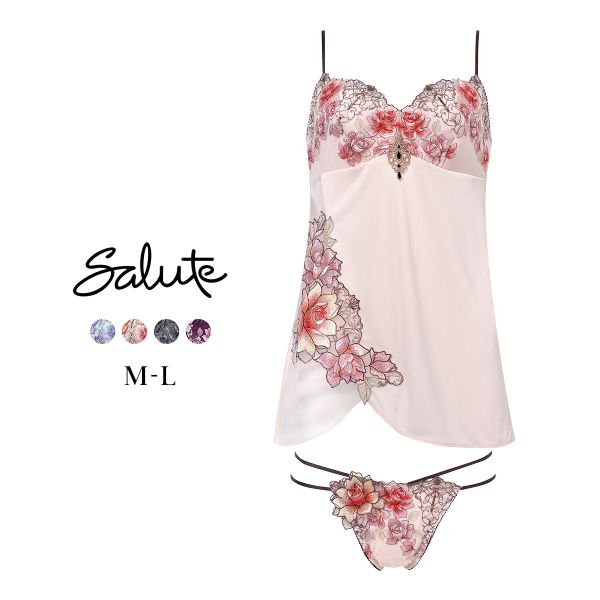 ワコール サルート 23グループ 23G セットアップ ML キャミソール Tバックショーツ ランジェリー Wacoal Salute DTJ223 25AWフェア