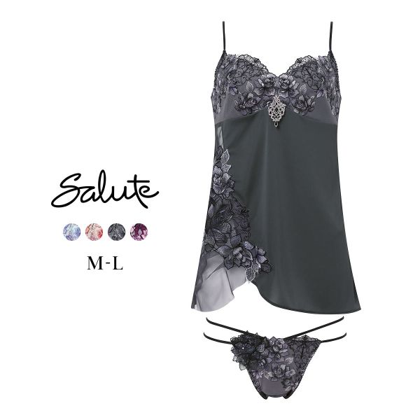 ワコール サルート 23グループ 23G セットアップ ML キャミソール Tバックショーツ ランジェリー Wacoal Salute DTJ223 25AWフェア