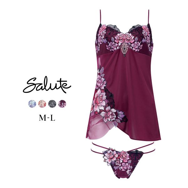 ワコール サルート 23グループ 23G セットアップ ML キャミソール Tバックショーツ ランジェリー Wacoal Salute DTJ223 25AWフェア