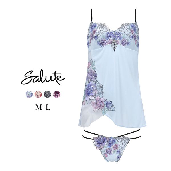 ワコール サルート 23グループ 23G セットアップ ML キャミソール Tバックショーツ ランジェリー Wacoal Salute DTJ223 25AWフェア