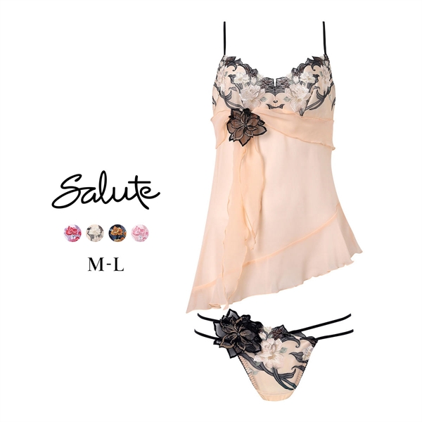 ワコール サルート 33グループ 33G セットアップ ML キャミソール Tバックショーツ ランジェリー Wacoal Salute DTJ233 26SSフェア