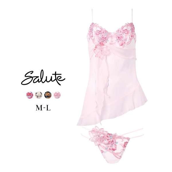 ワコール サルート 33グループ 33G セットアップ ML キャミソール Tバックショーツ ランジェリー Wacoal Salute DTJ233 26SSフェア