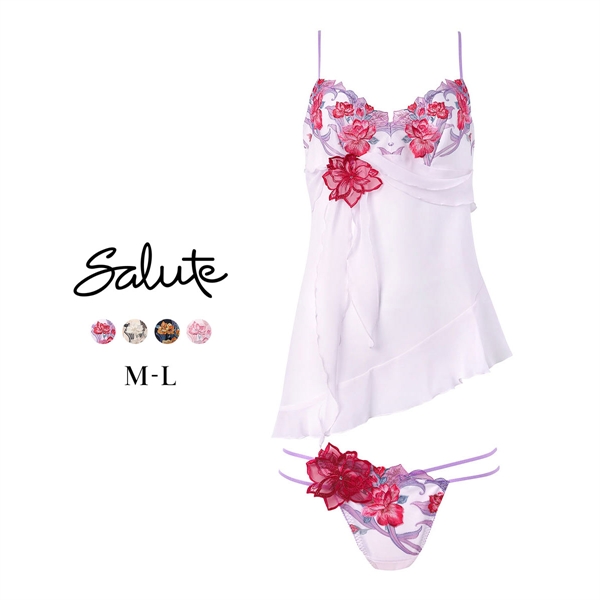 ワコール サルート 33グループ 33G セットアップ ML キャミソール Tバックショーツ ランジェリー Wacoal Salute DTJ233 26SSフェア