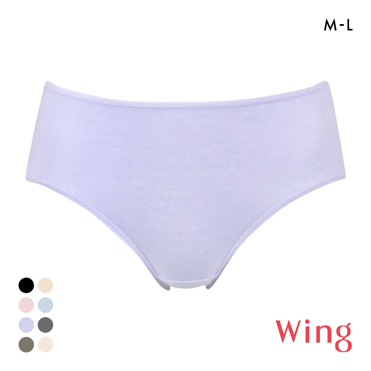 ワコール Wacoal ウイング Wing 綿の贅沢オーガニック ショーツ コットン 綿混 なめらか ML 単品(PU-パープル-M)