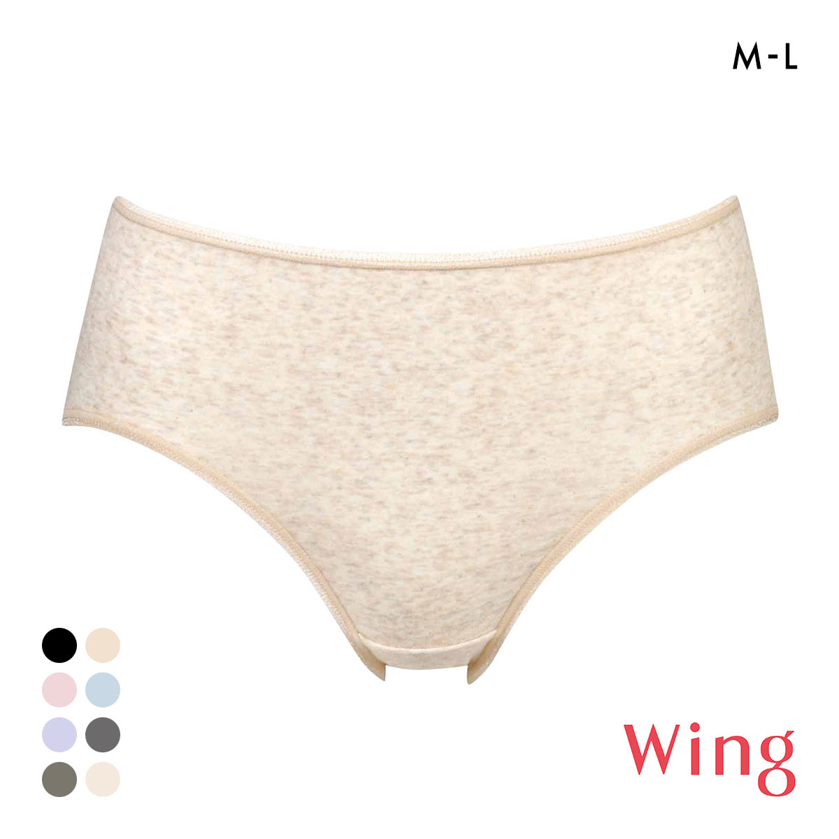 ワコール Wacoal ウイング Wing 綿の贅沢オーガニック ショーツ コットン 綿混 なめらか ML 単品(CR-クリーム-M)