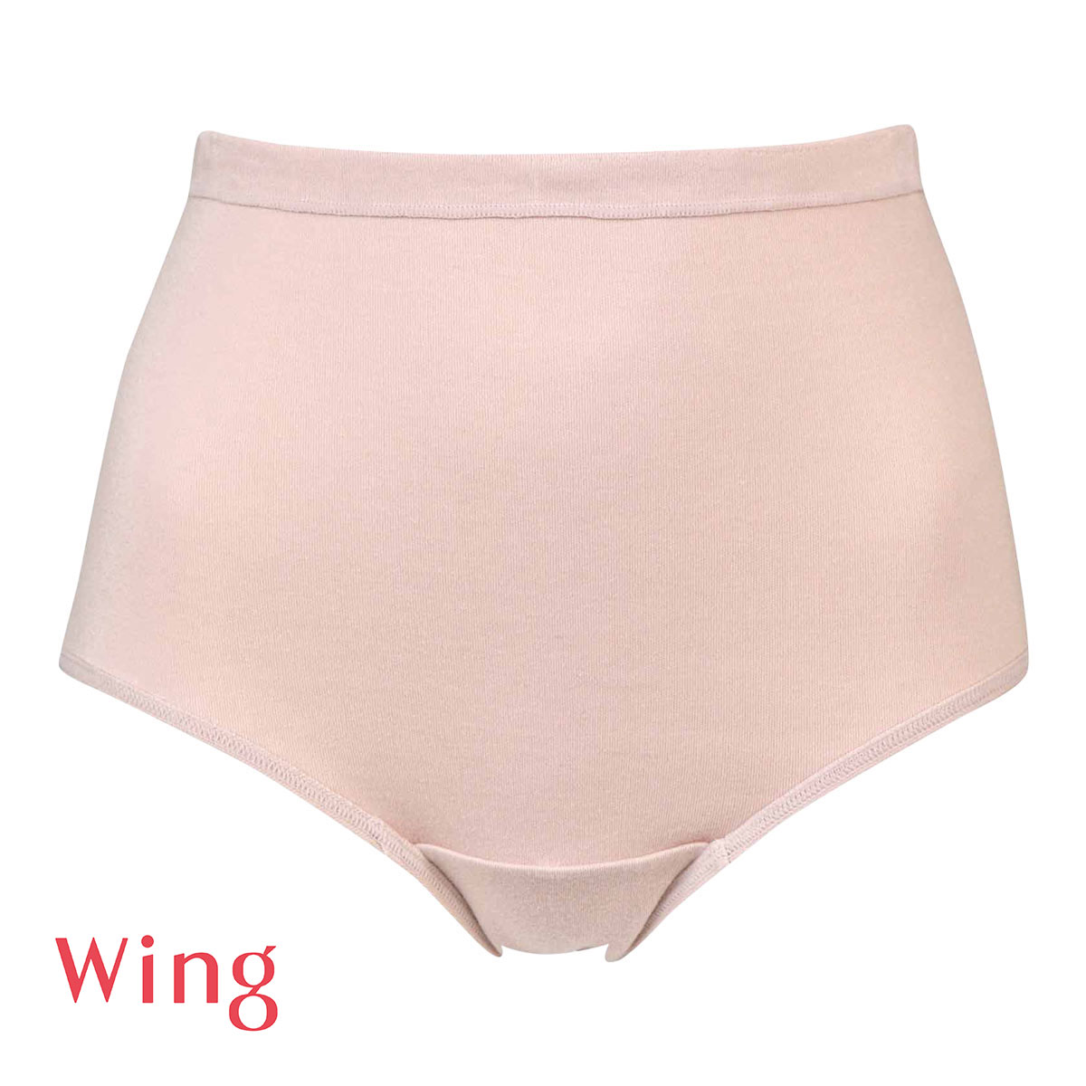 ワコール ウイング 綿の贅沢オーガニック ショーツ ふかめ ゆったり ML 綿100％ Wacoal Wing(PB-ピンクベージュ-M)