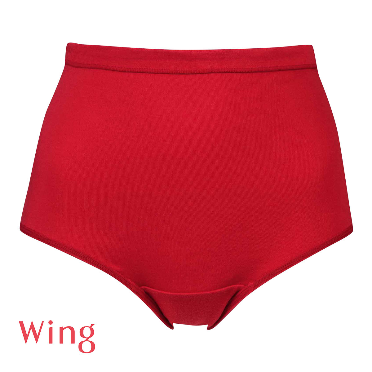 ワコール ウイング 綿の贅沢オーガニック ショーツ ふかめ ゆったり ML 綿100％ Wacoal Wing(RE-レッド-M)