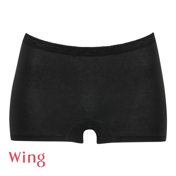 ワコール Wacoal ウイング Wing サニタリーショーツ 普通の日 ボーイレングス 綿混 抗菌防臭 羽付きナプキン対応 ML 単品