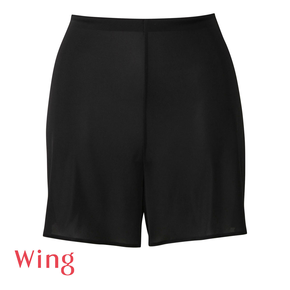 ワコール Wacoal ウイング Wing シンプルランジェリー キュロットペチコート ML インナー タップパンツ(BK-ブラック-M-35)