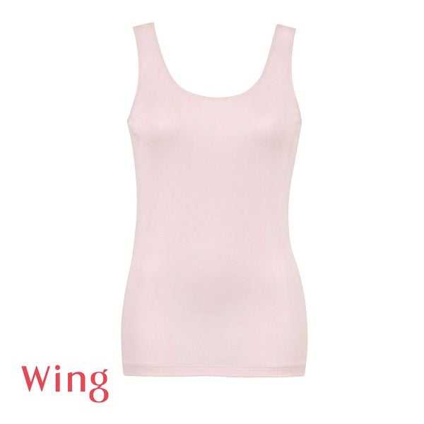 ワコール Wacoal ウイング Wing 綿の贅沢 オーガニック ノースリーブ タンクトップ S M L LL 3L 吸汗速乾 抗菌防臭